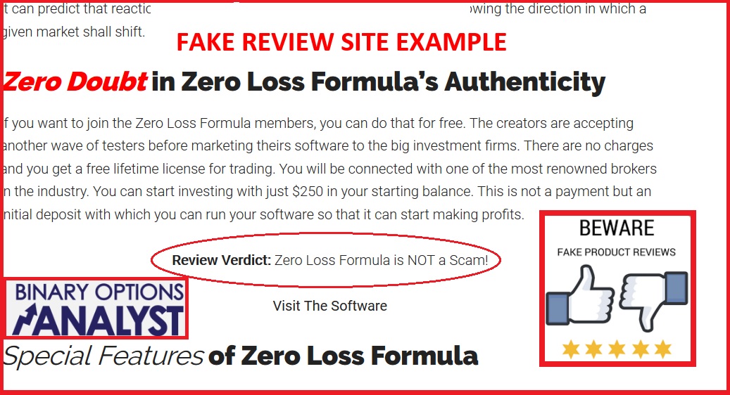 Analyst Zero Loss Formula